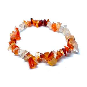 Minerální náramek Karneol - chips